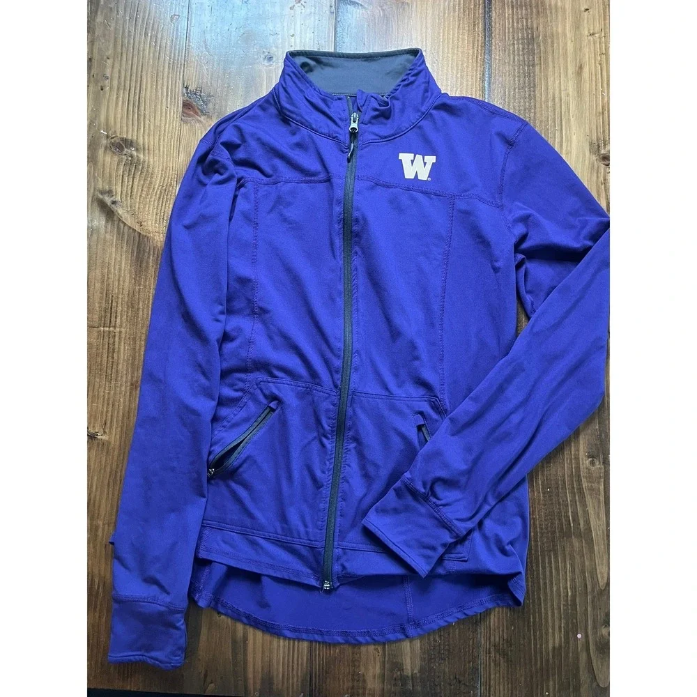 Colosseum Washington Huskies Full Zip‎ Athletic Jacket Purple Womens XL NCAA W
